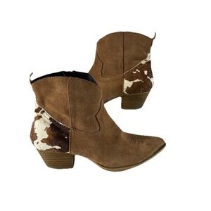 Dingo Women's Western Booties Buck The Rules Snip Toe Tan